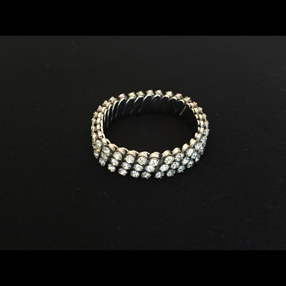 Vintage Rhinestone Expandable Bracelet